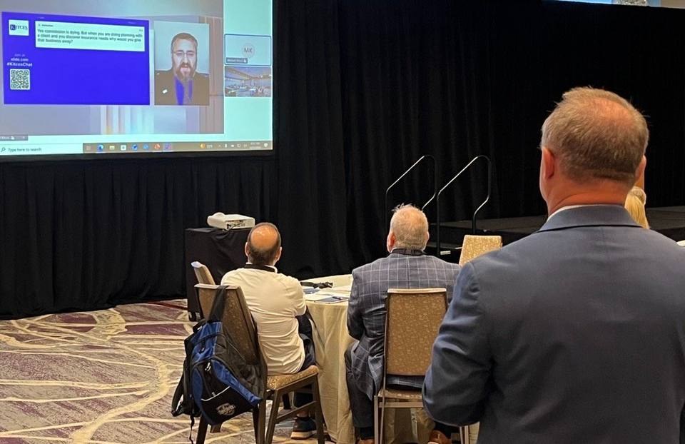 Michael Kitces presenting virtually — advisors watching the Q&A session